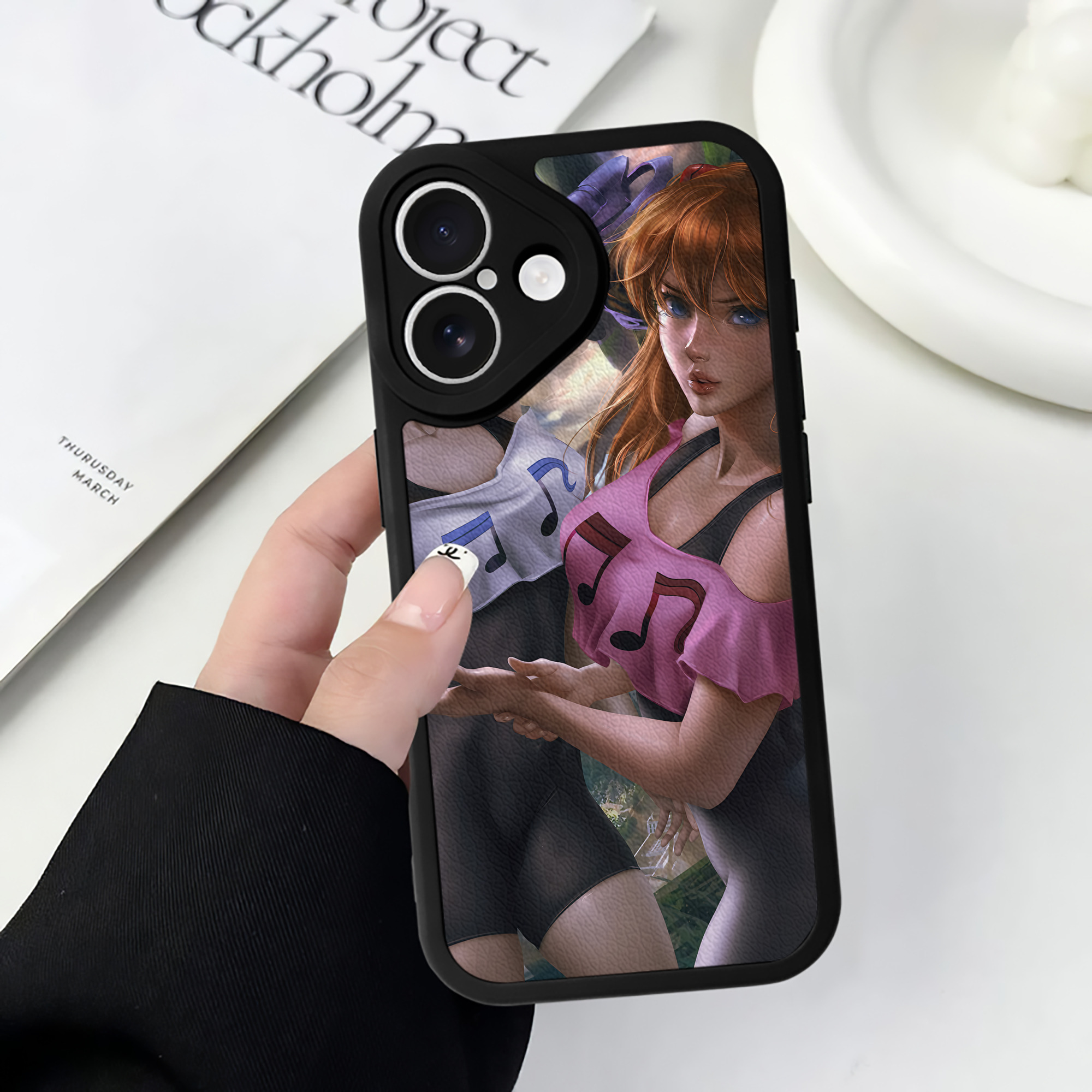 （画像用） EVA 新世紀エヴァンゲリオン 【iPhone 16シリーズ対応】シリコンスマホケース（レザー調） 材質：シリコン